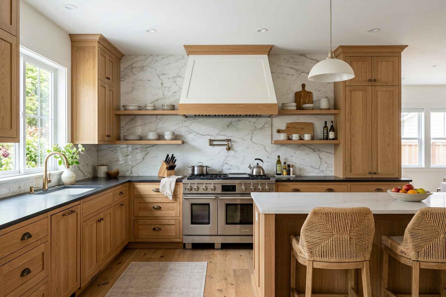Ashbourne Rift Oak Shaker kitchen