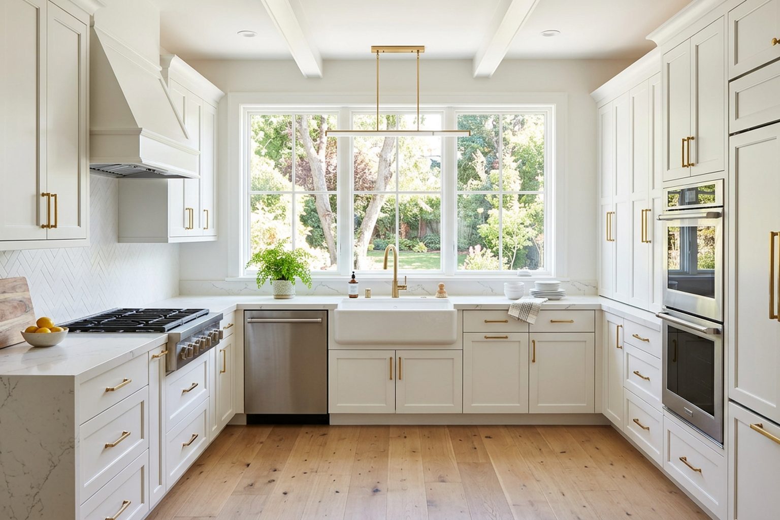 Ashbourne White Shaker kitchen cabinets