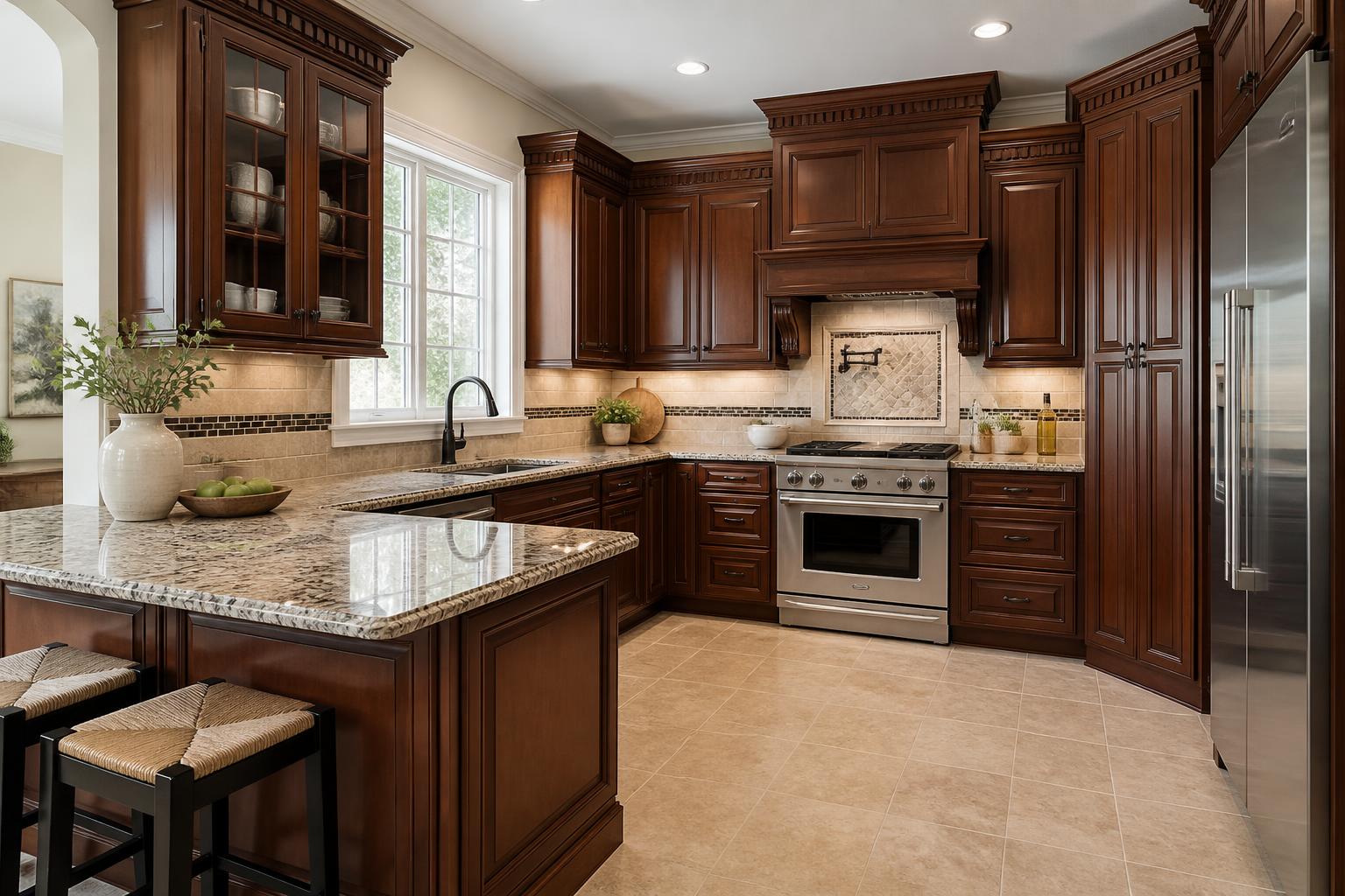 Canterbury Saddle Glaze kitchen cabinets