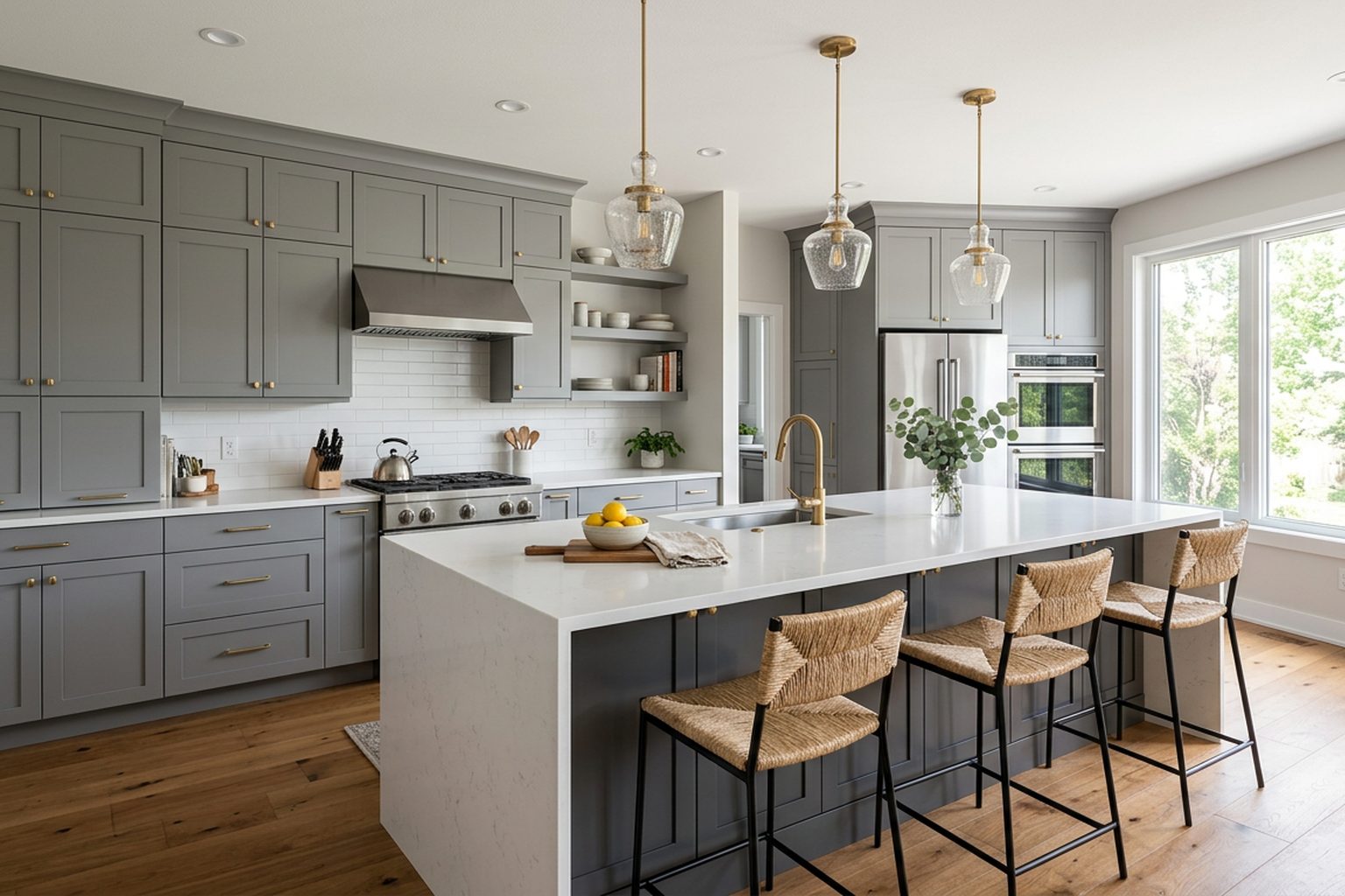 Chesterfield Grey kitchen cabinets