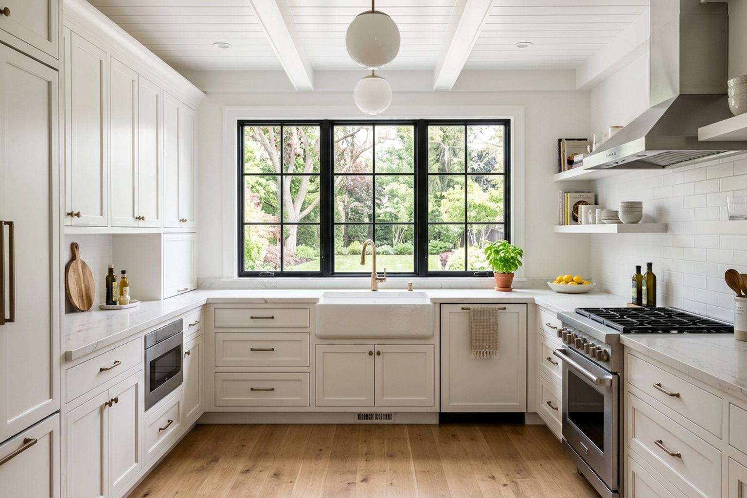 Chesterfield White kitchen cabinets