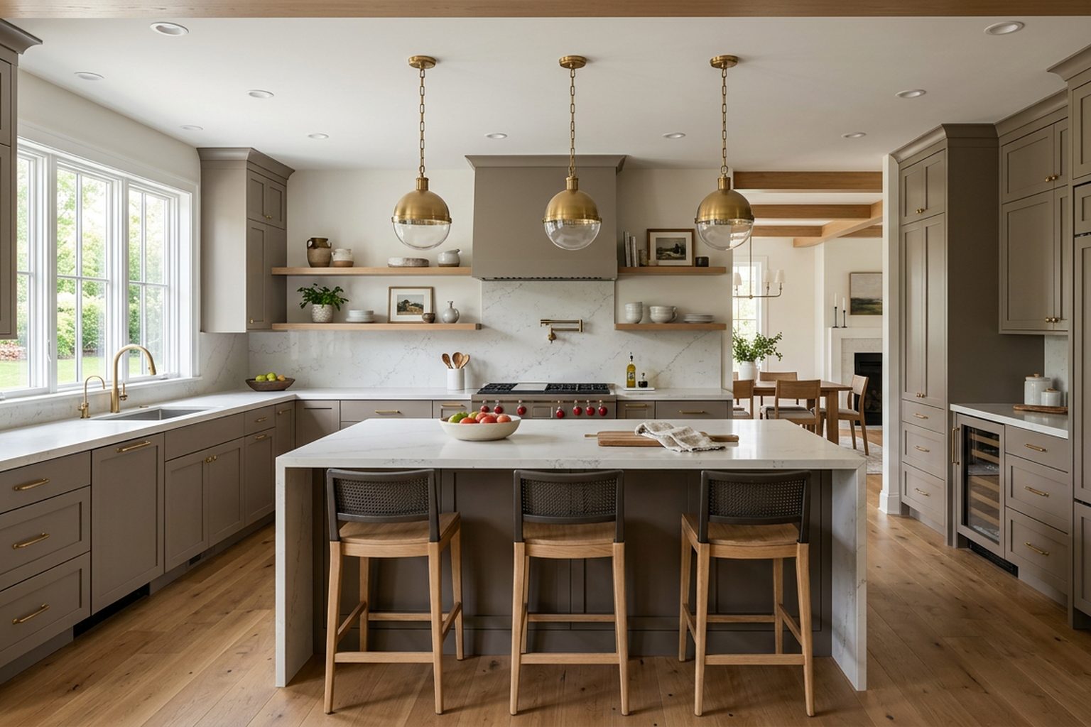 Clarendon Cobblestone Grey kitchen cabinets