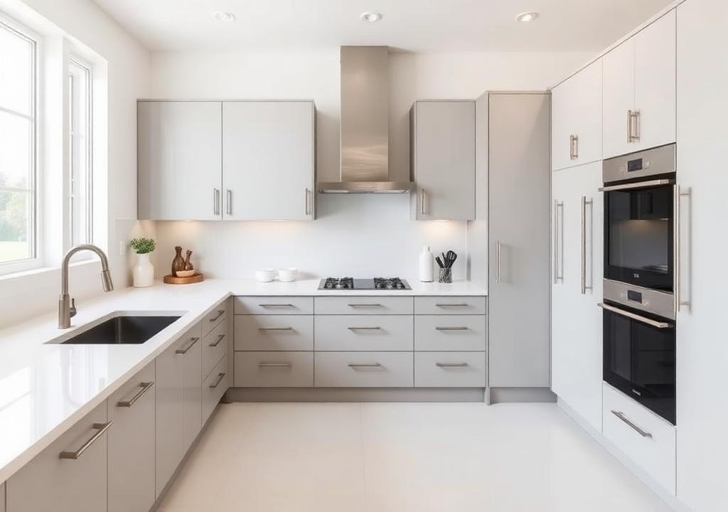 Everly Cloud kitchen cabinets