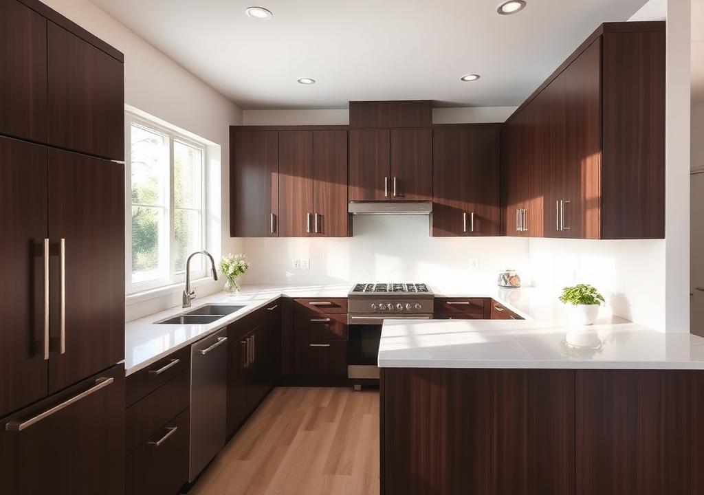 Everly Mocha kitchen cabinets
