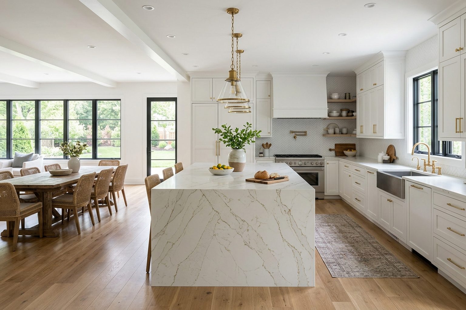 Winslow Frosted White Shaker kitchen cabinets