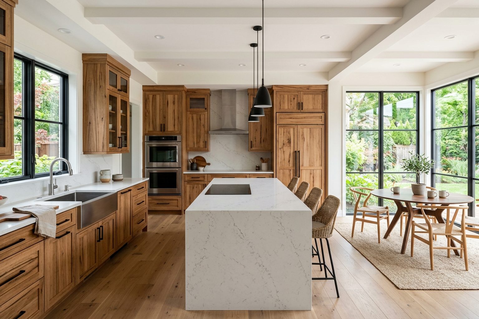 Hallmark Hickory Shaker kitchen cabinets