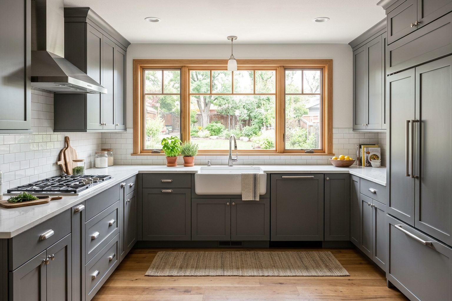 Kirkwood Pearl Grey Shaker kitchen cabinets