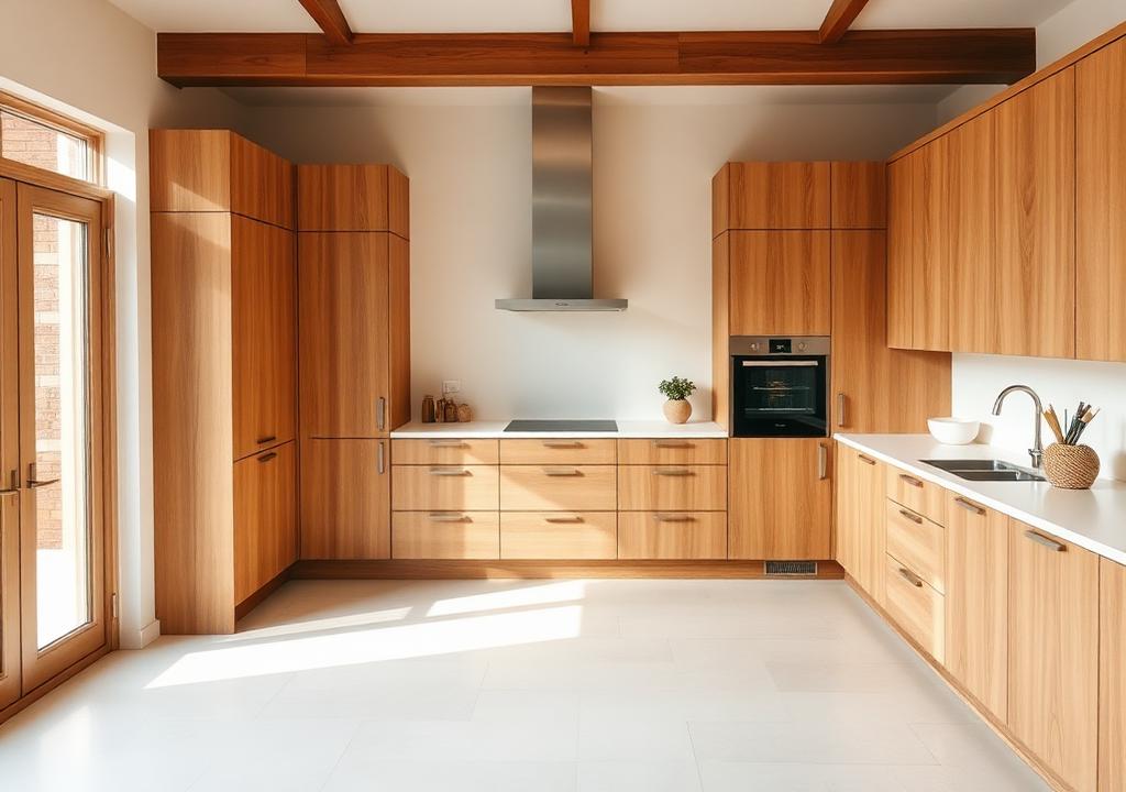 Luxora Rift Oak kitchen cabinets