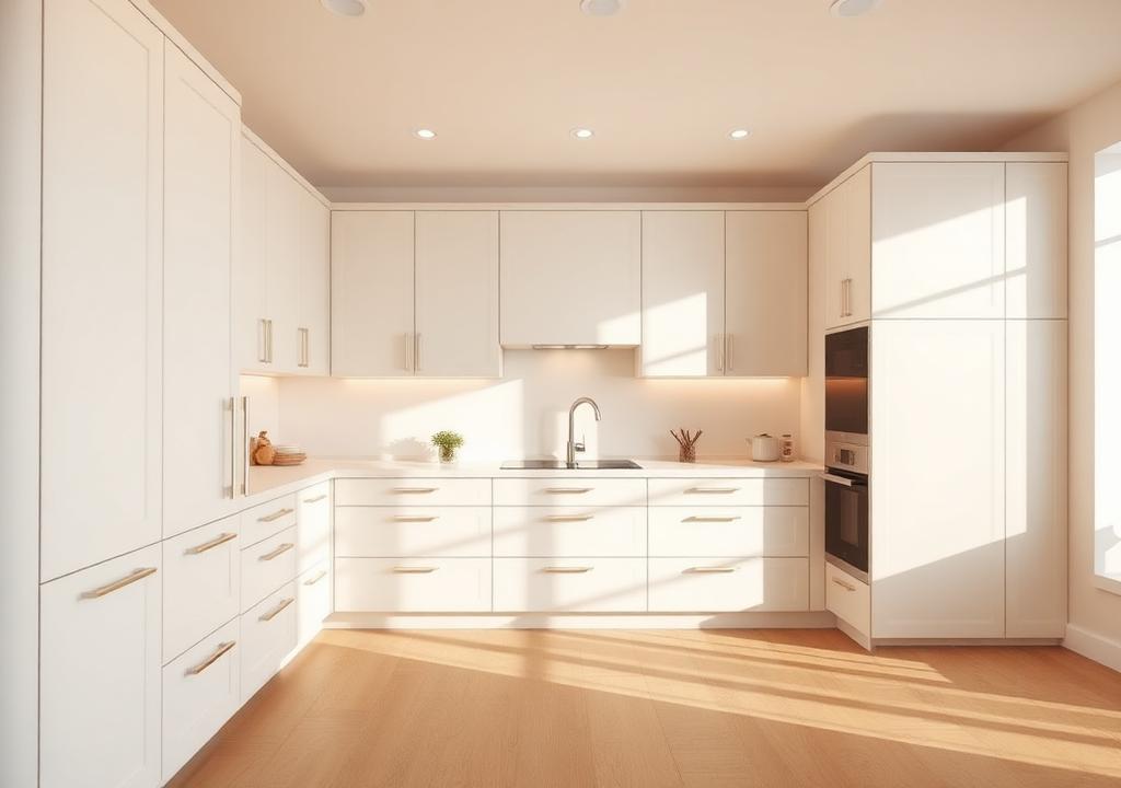 Luxora White kitchen cabinets