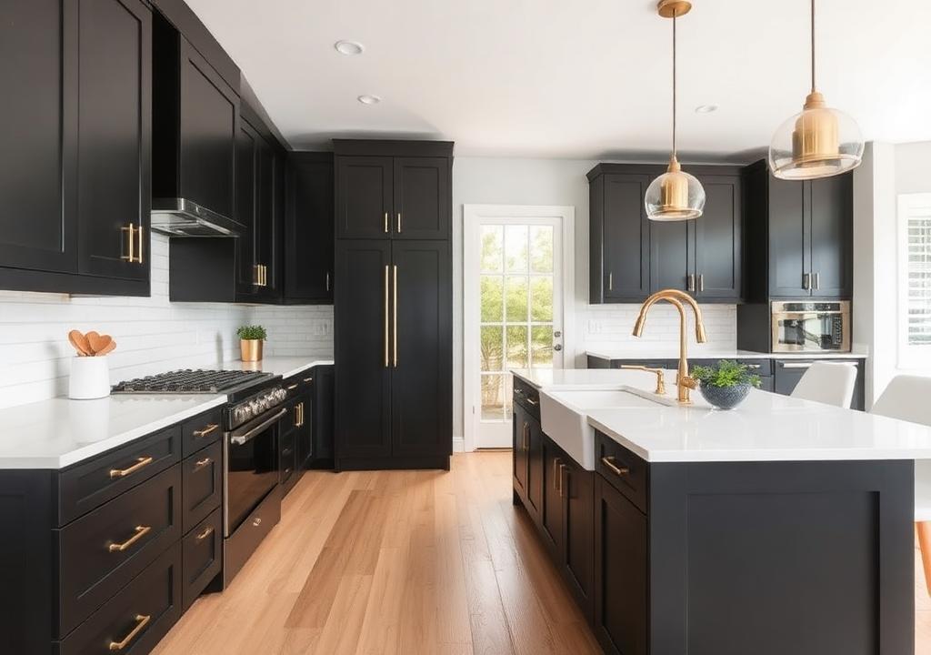 Mayfair Black Shaker kitchen cabinets