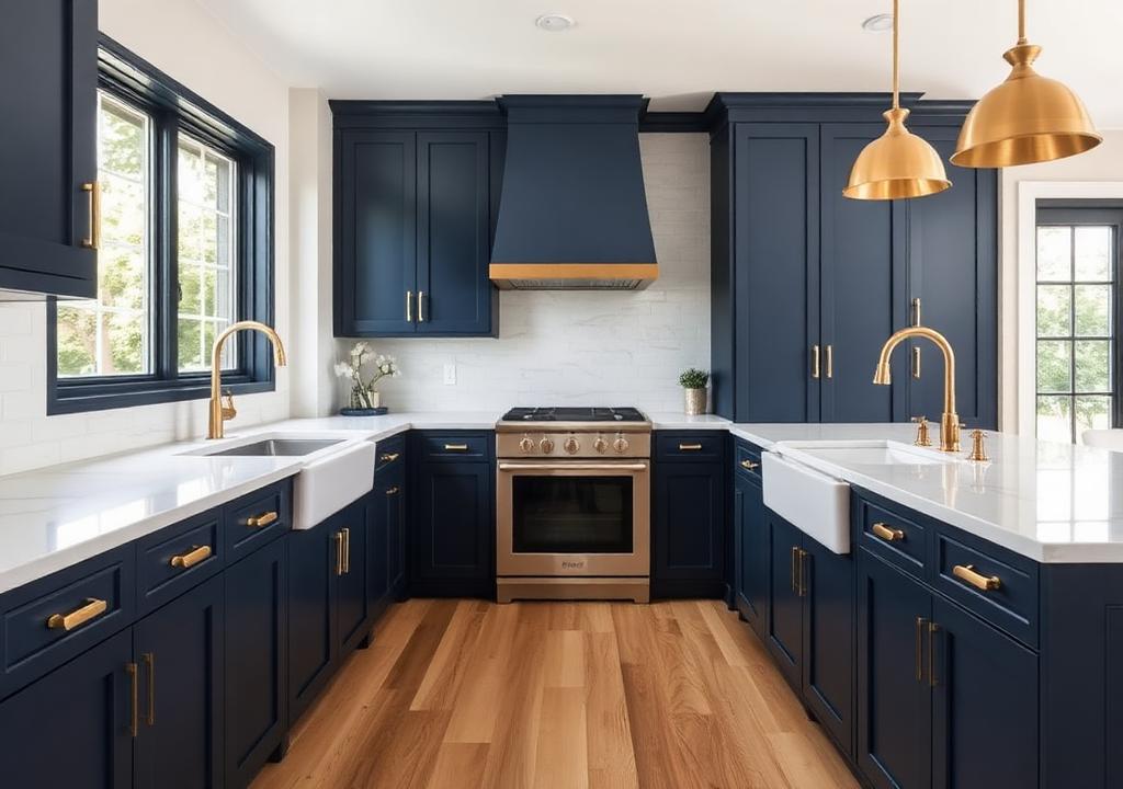 Mayfair Indigo Shaker kitchen cabinets