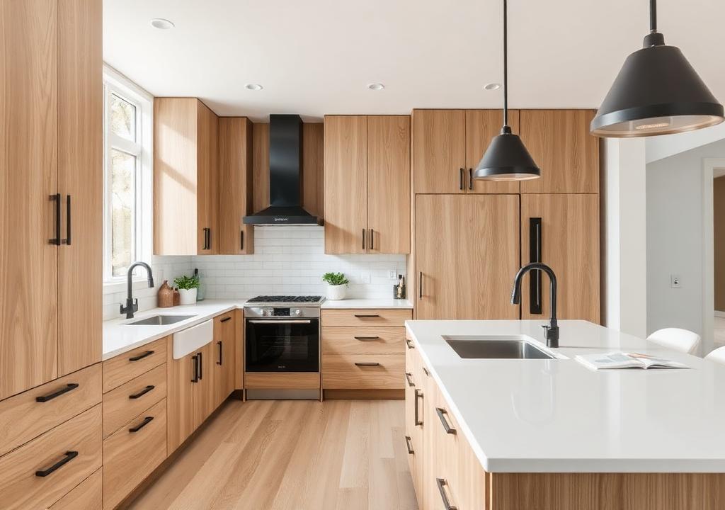 Mayfair Rift Oak Shaker kitchen cabinets