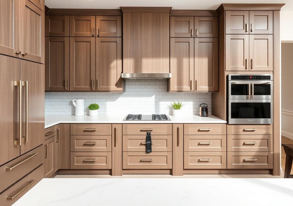 Mayfair Truffle Shaker kitchen cabinets