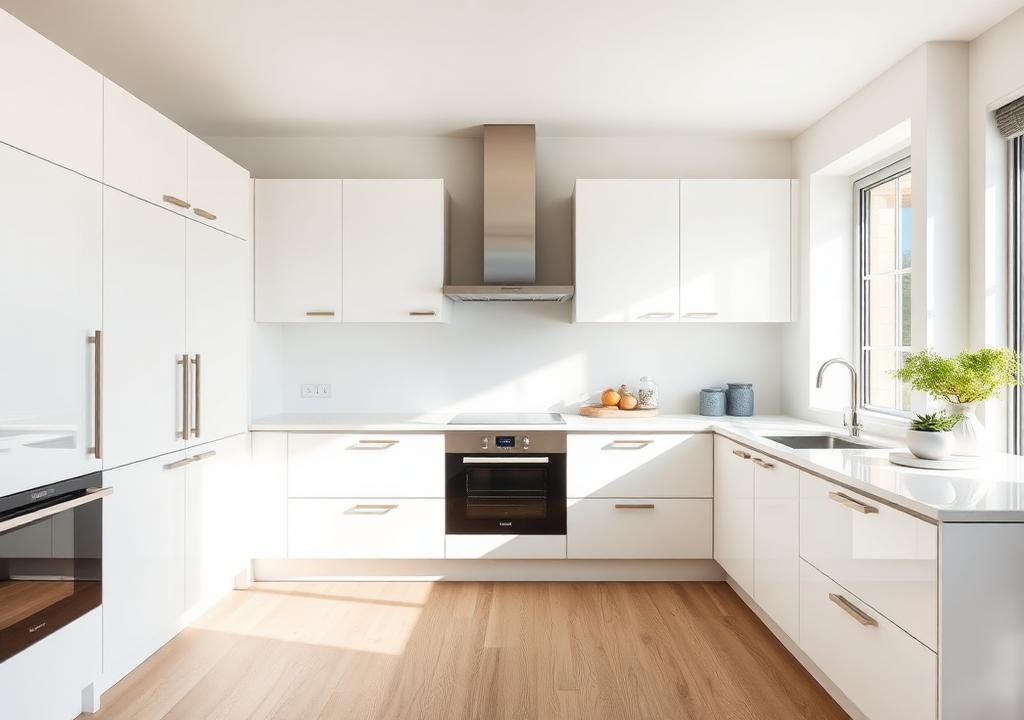 Marlowe White Matte kitchen cabinets