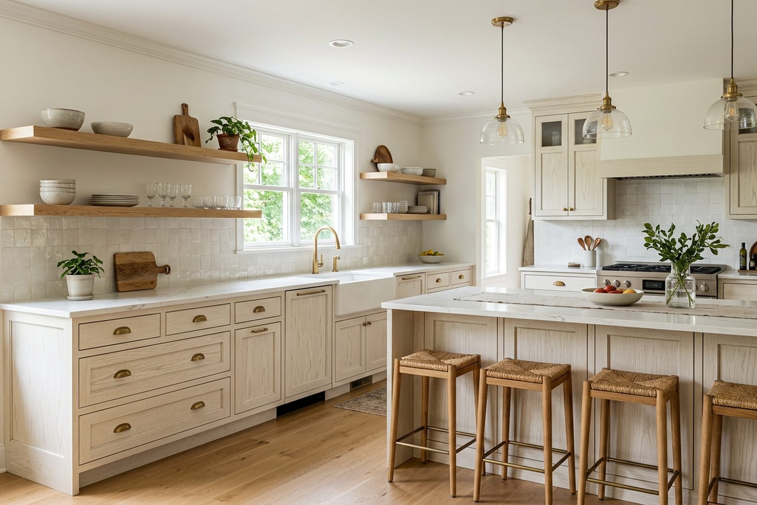 Fairmont Cream Glaze kitchen cabinets