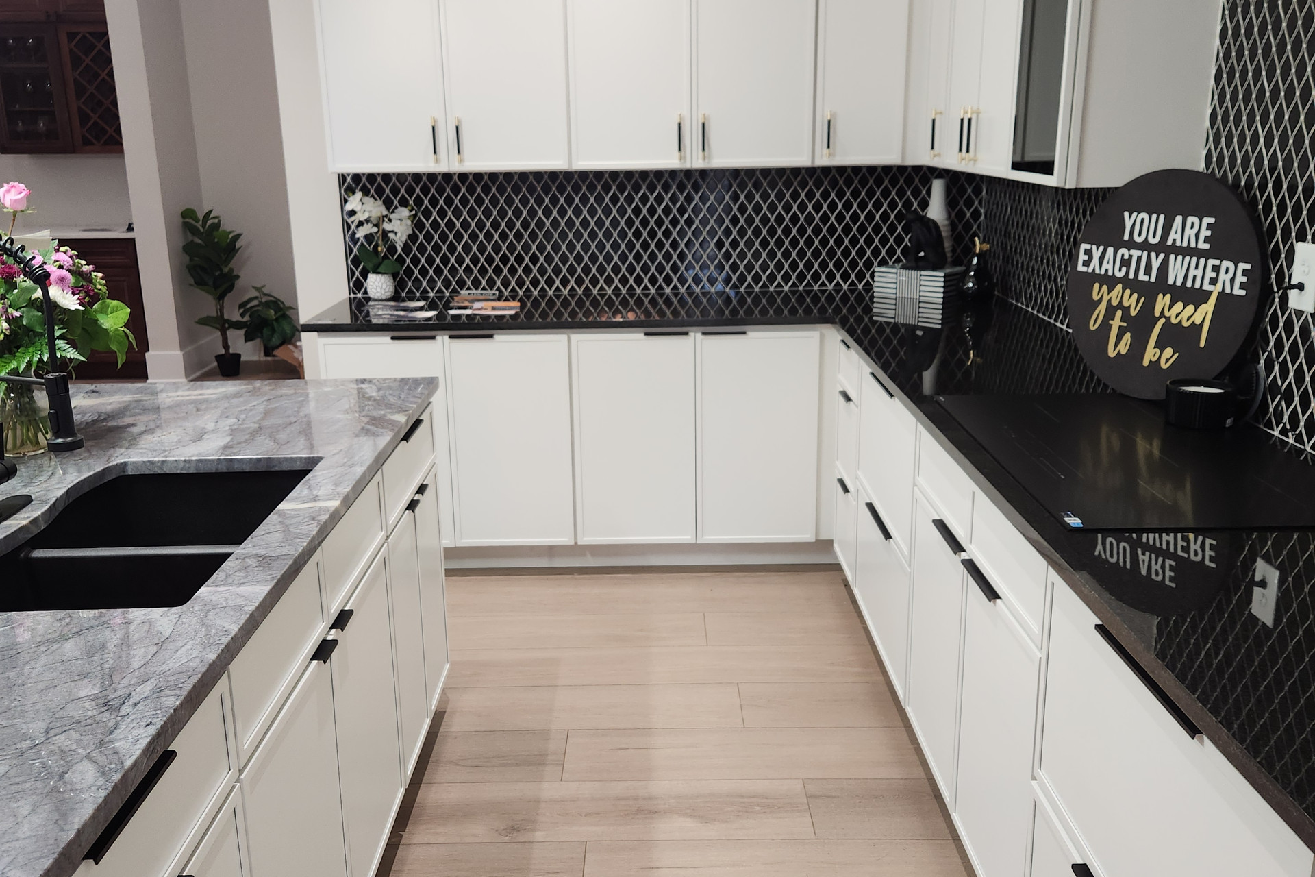 Pemberton White kitchen cabinets