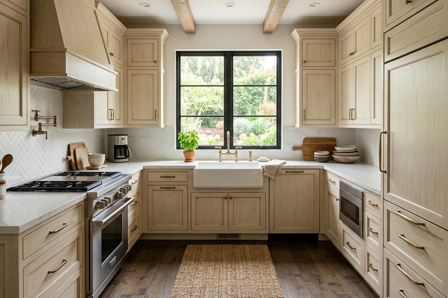 Prescott Cream Glaze kitchen cabinets