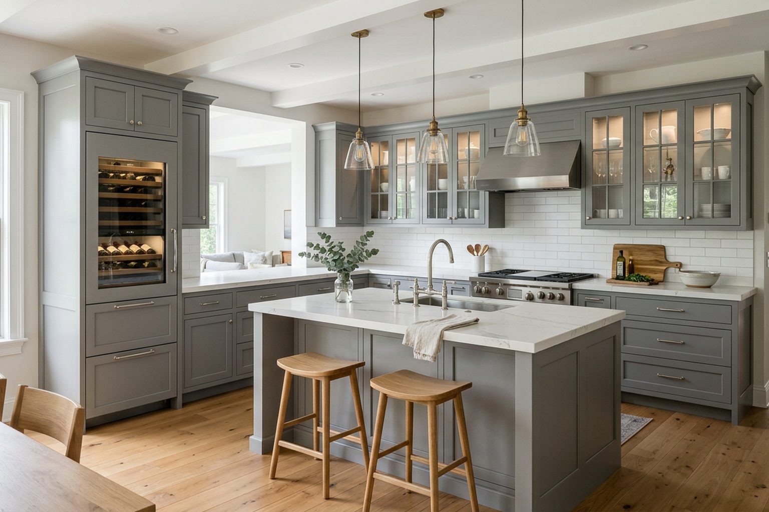 Sheffield Shale Grey Shaker kitchen cabinets