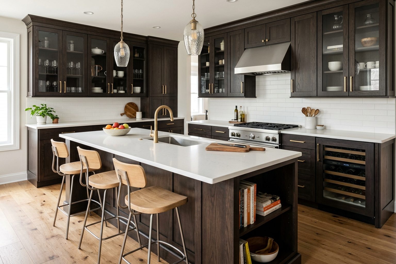 Saybrook Espresso Shaker kitchen cabinets