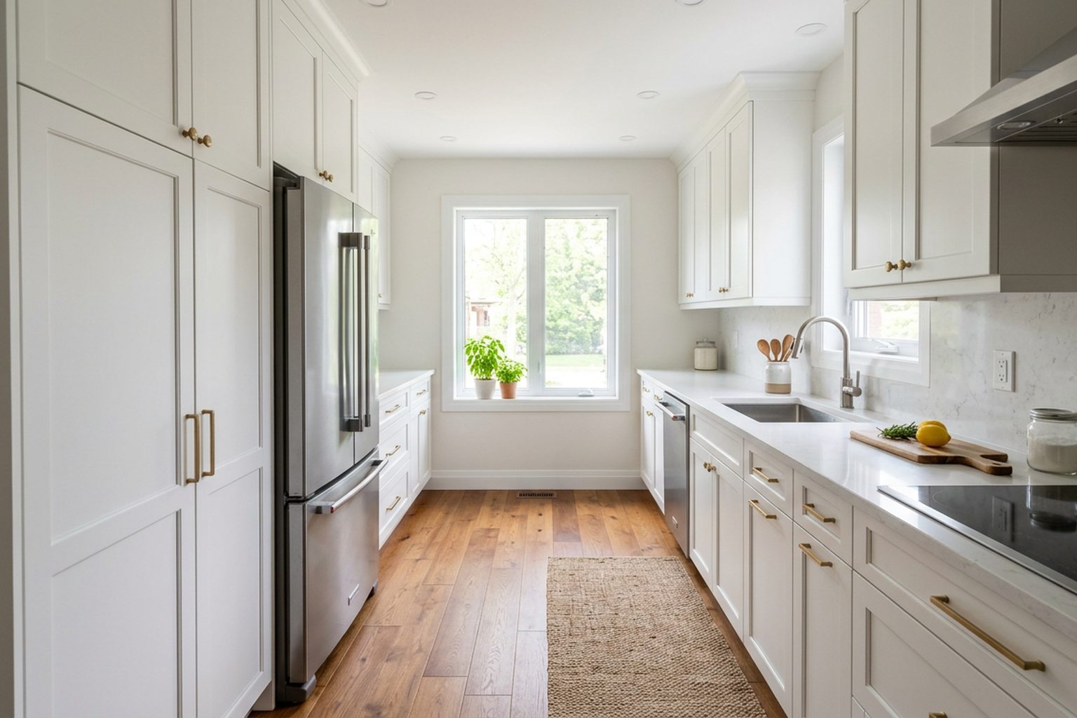 Saybrook White Shaker kitchen cabinets