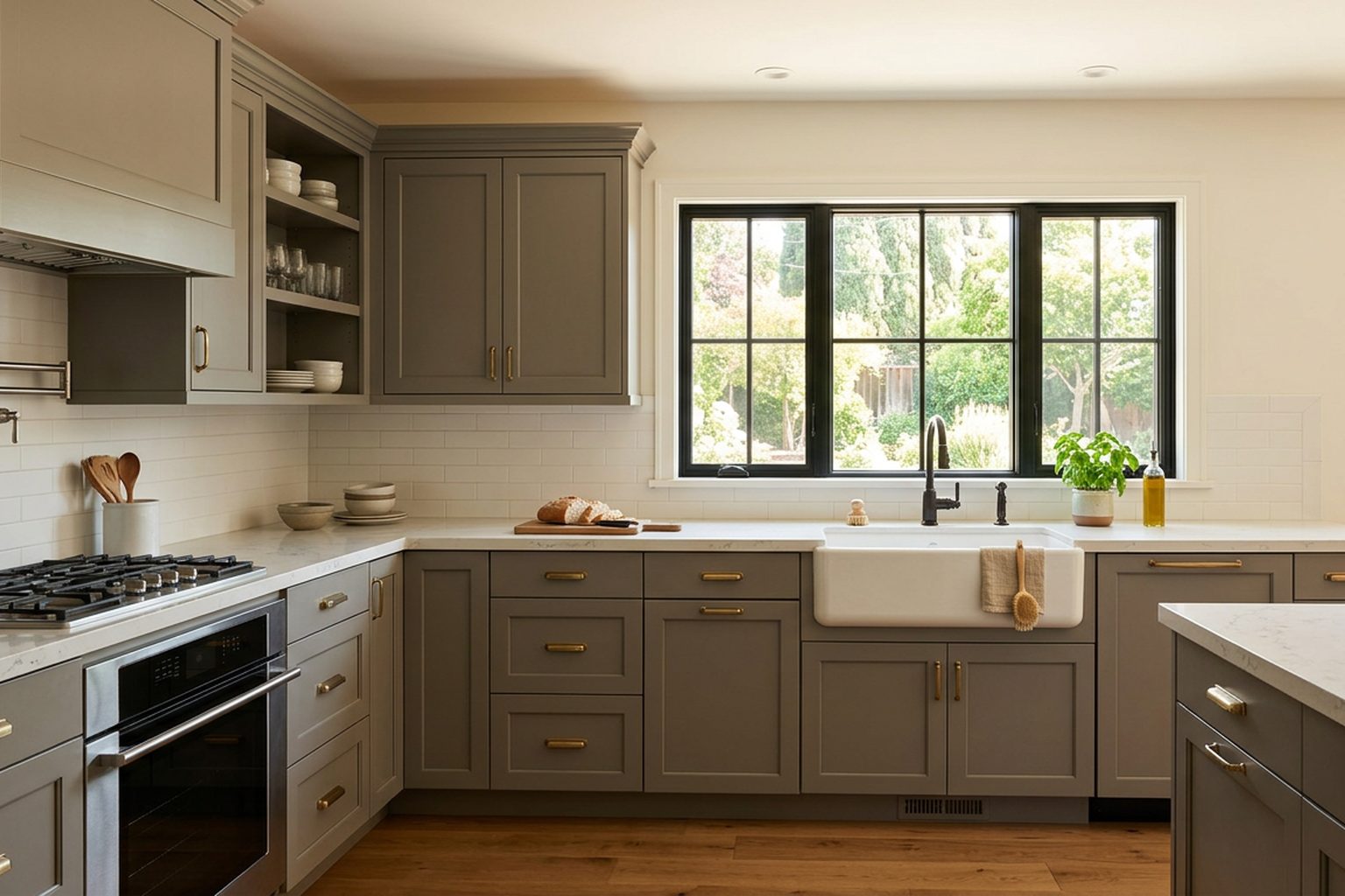 Stonehaven Stone Shaker kitchen cabinets