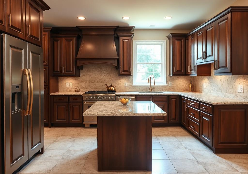 Tremont Kona Brown kitchen cabinets