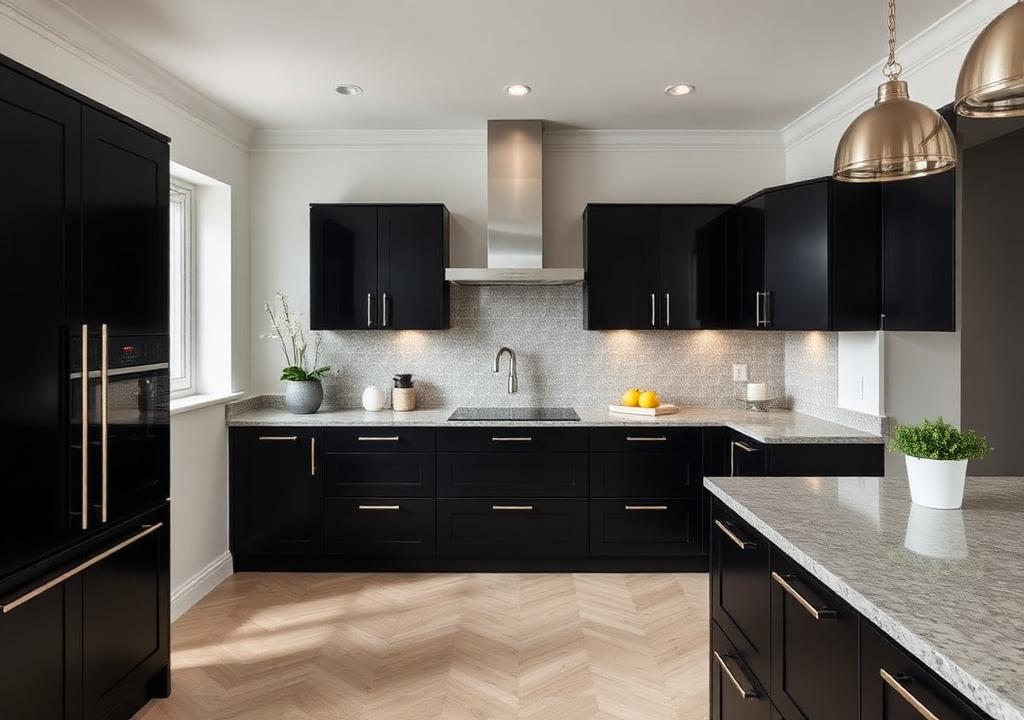 Verona Black kitchen