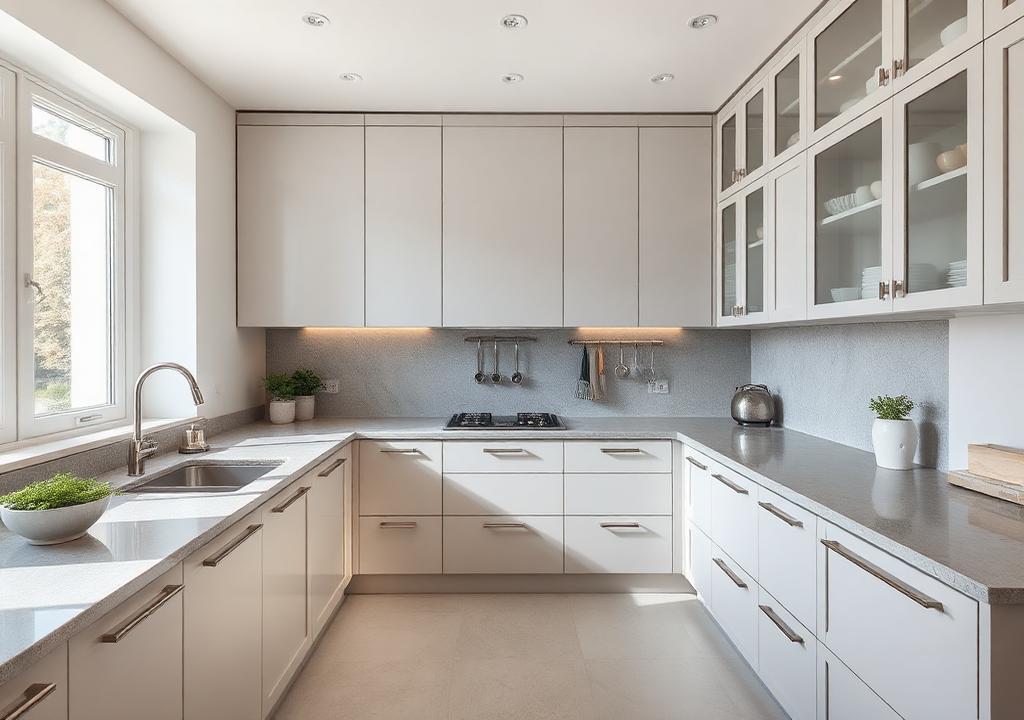Verona Cloud kitchen cabinets