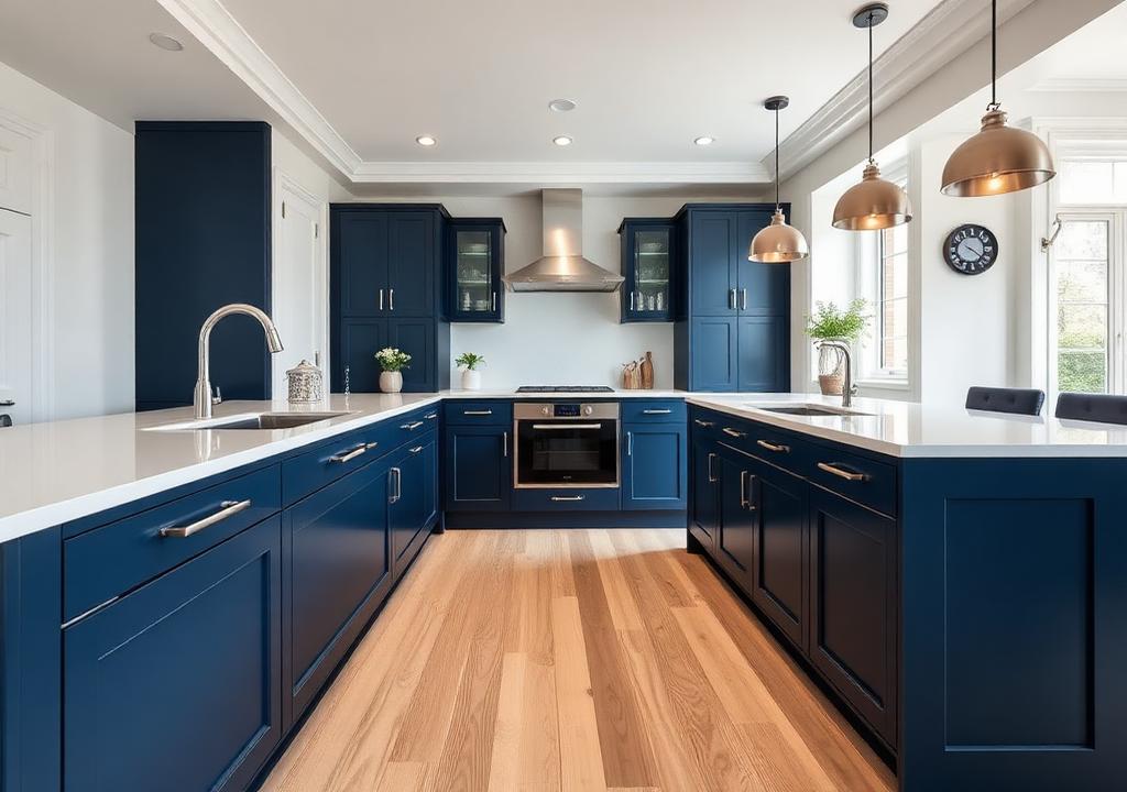 Verona Indigo kitchen cabinets